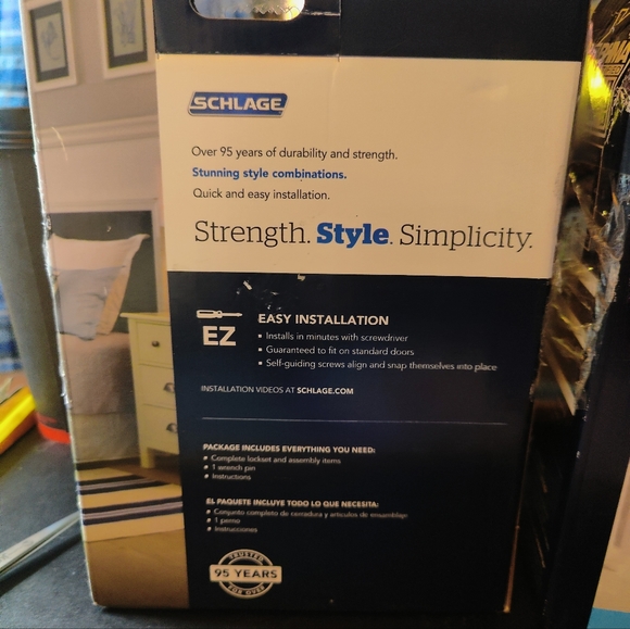 Latitude Series Bright Chrome Bed and Bath Door Handle - Picture 6 of 6